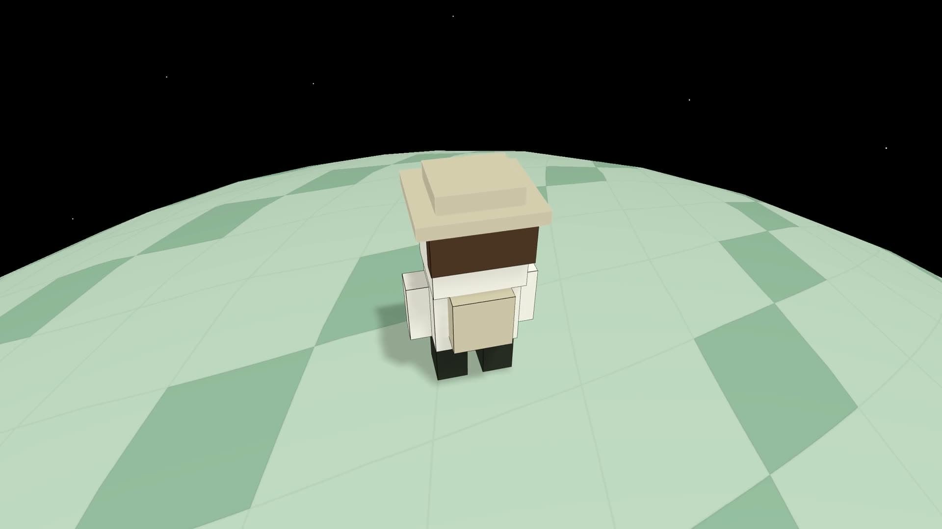 A geography planet with terrain and a place to settle